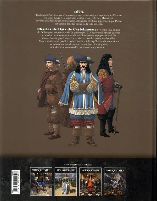 Verso de l'album Mousquetaire Tome 4 Charles de Batz de Castelmore