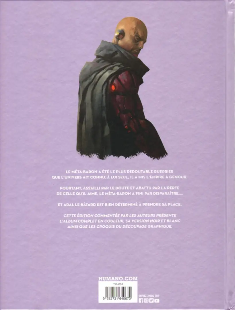 Verso de l'album Méta-Baron Tome 7 Adal le bâtard