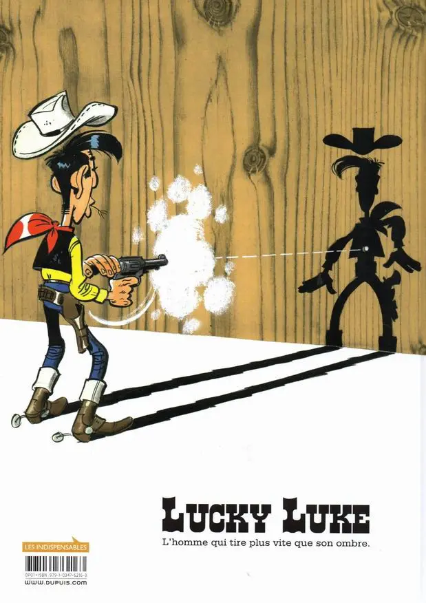 Verso de l'album Lucky Luke Tome 21 Les Collines noires