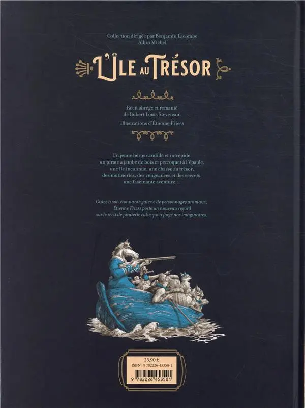 Verso de l'album L'île au trésor