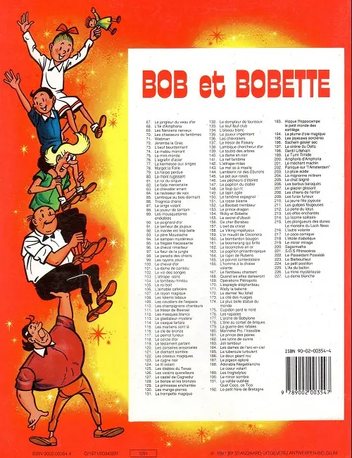 Verso de l'album Bob et Bobette Tome 126 Les voisins querelleurs