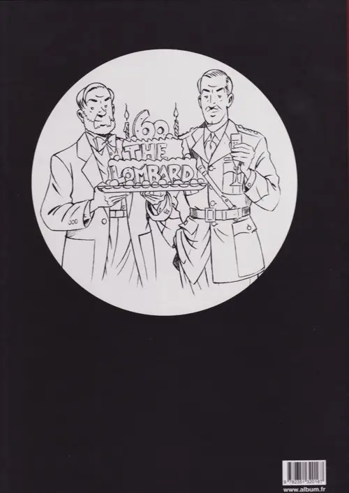 Verso de l'album Blake et Mortimer La Malédiction des trente deniers