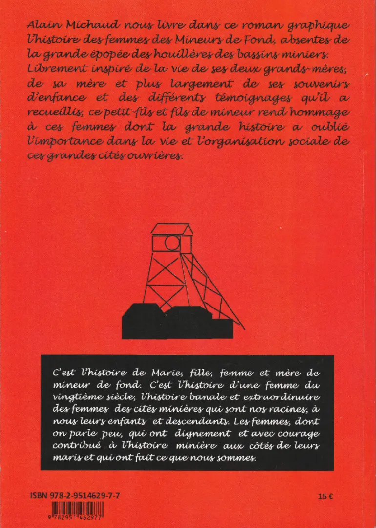 Verso de l'album Marie femme de mineur