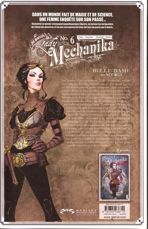 Verso de l'album Lady Mechanika N° 6 La Belle dame sans merci