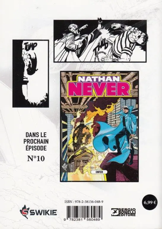 Verso de l'album Nathan Never Swikie N° 9 Les yeux de l'inconnu