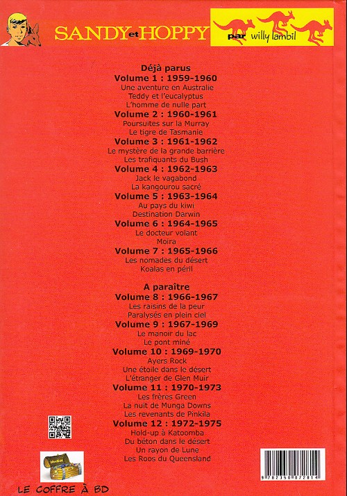 Verso de l'album Sandy & Hoppy Intégrale volume 7: 1965-1966