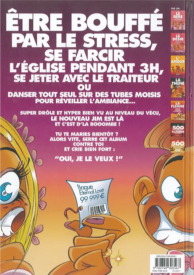 Verso de l'album Jim et ses copains Tome 20 Les mariés