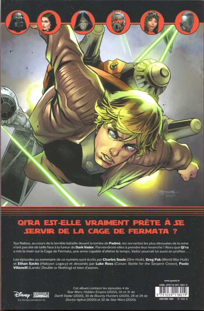 Verso de l'album Star Wars - Hidden Empire Tome 3/4