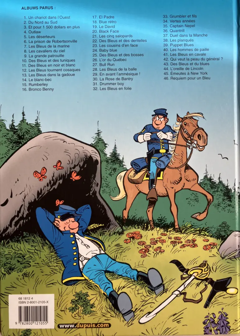 Verso de l'album Les Tuniques Bleues Tome 36 Quantrill