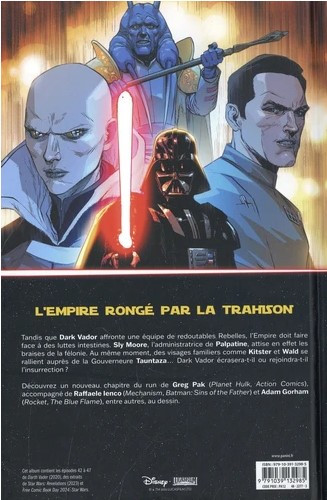 Verso de l'album Star Wars - Dark Vador Tome 9