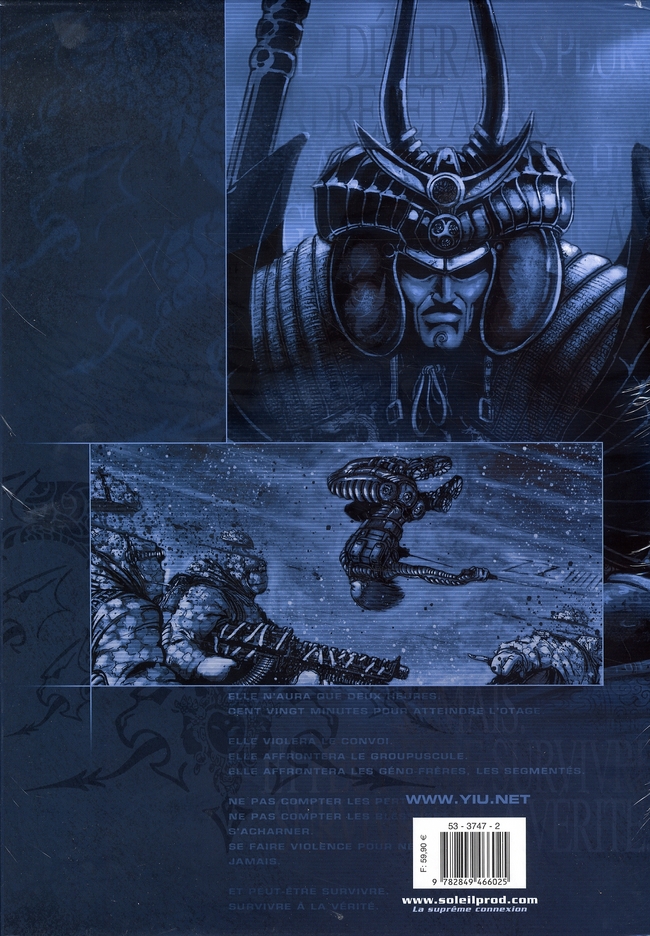 Verso de l'album Yiu Premières missions