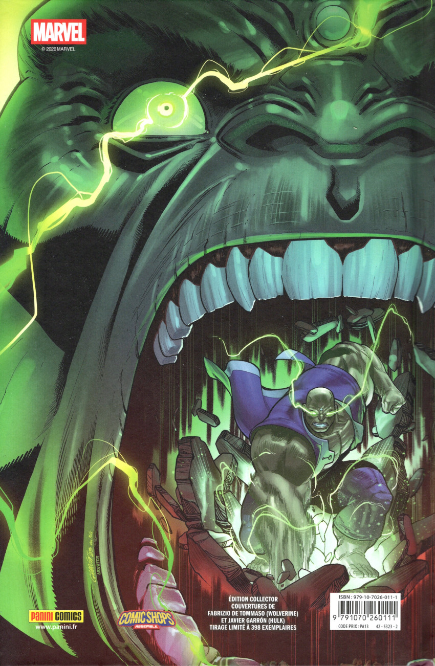 Verso de l'album Ultimate Universe 12