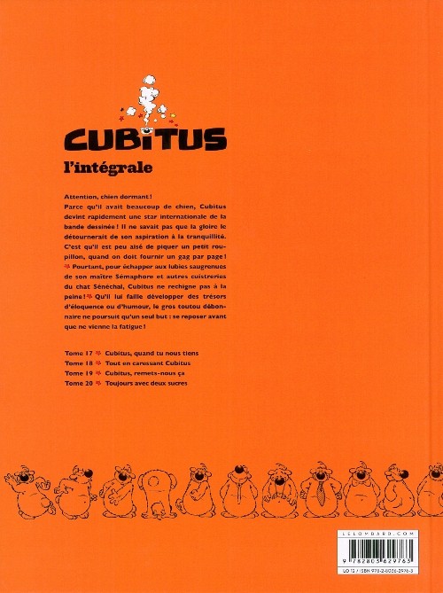 Verso de l'album Cubitus L'intégrale Tome 5