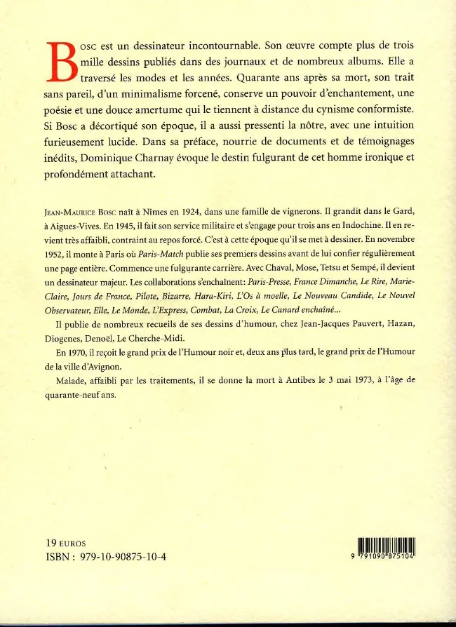 Verso de l'album NON !