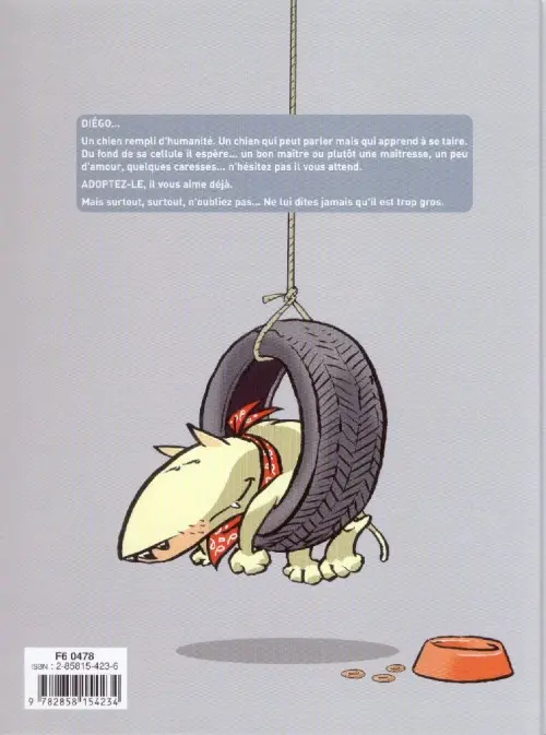 Verso de l'album Diégo de la S.P.A. Tome 1
