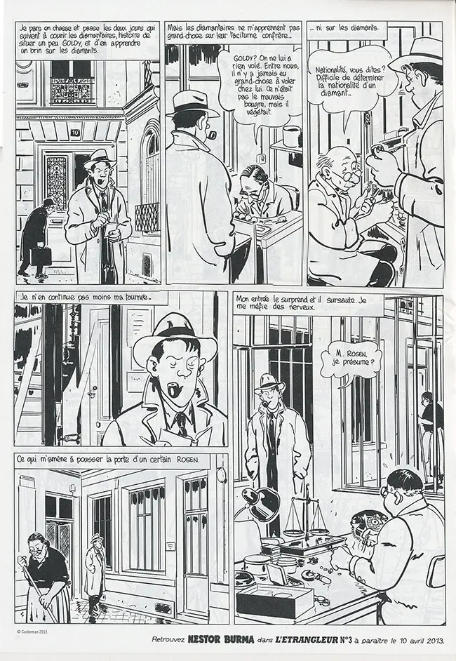 Verso de l'album L'Étrangleur - Nestor Burma Tome 5 Boulevard... Ossements (2)