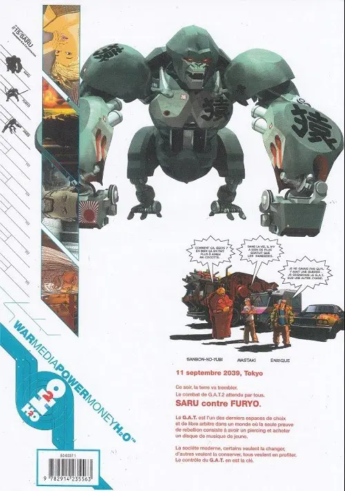 Verso de l'album Golgoth Aqua Tek Tome 1 Enrique