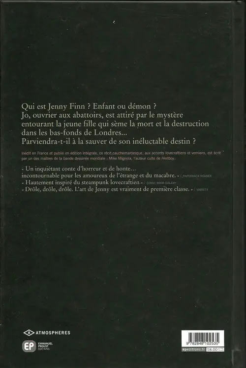 Verso de l'album Jenny Finn