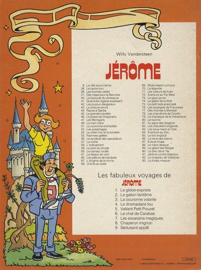 Verso de l'album Les fabuleux voyages de Jérôme Tome 9 Séduisant appât