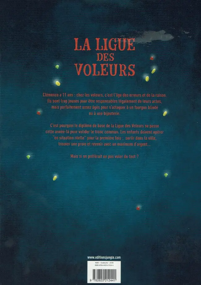 Verso de l'album La Ligue des Voleurs