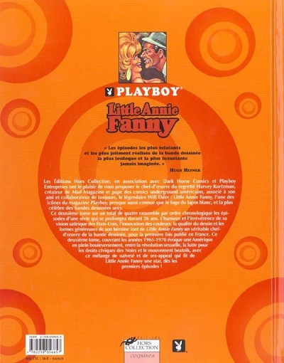 Verso de l'album Little Annie Fanny Volume 2 1965-1970