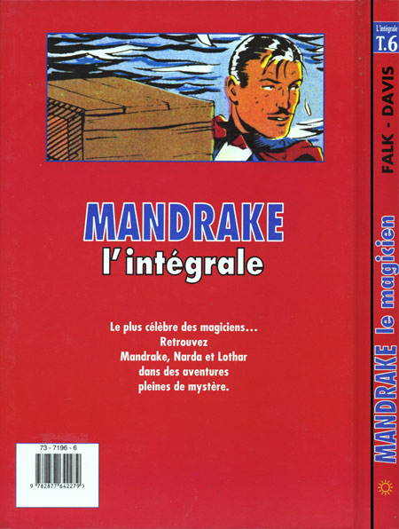 Verso de l'album Mandrake le magicien L'Intégrale Tome 6 Le roi s'amuse