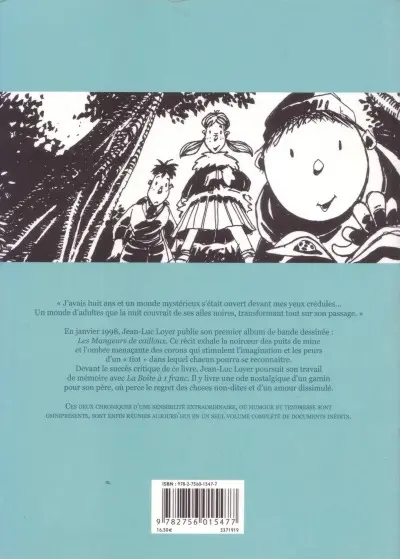 Verso de l'album Les mangeurs de cailloux Une enfance Ch'ti