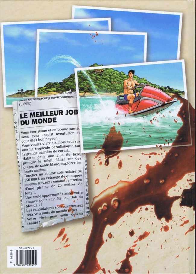 Verso de l'album Le meilleur job du monde Tome 1 L'île Carpenter