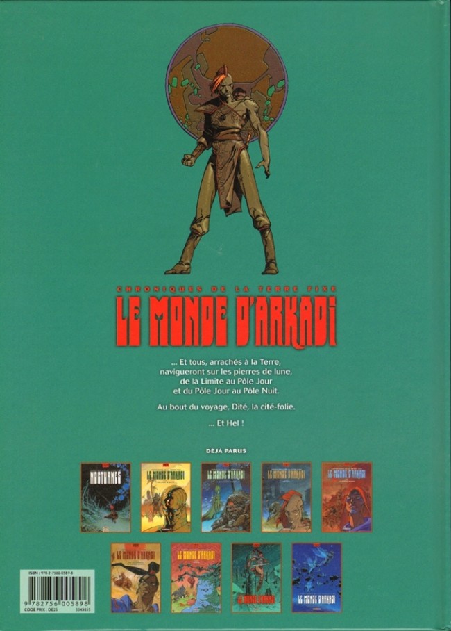 Verso de l'album Le monde d'Arkadi Tome 8 Pierres de Lune
