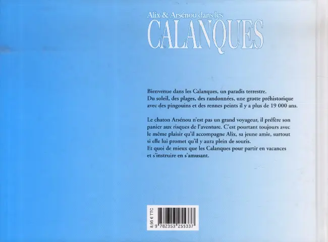 Verso de l'album Alix et Arsénou Tome 2 Alix et Arsénou dans les Calanques