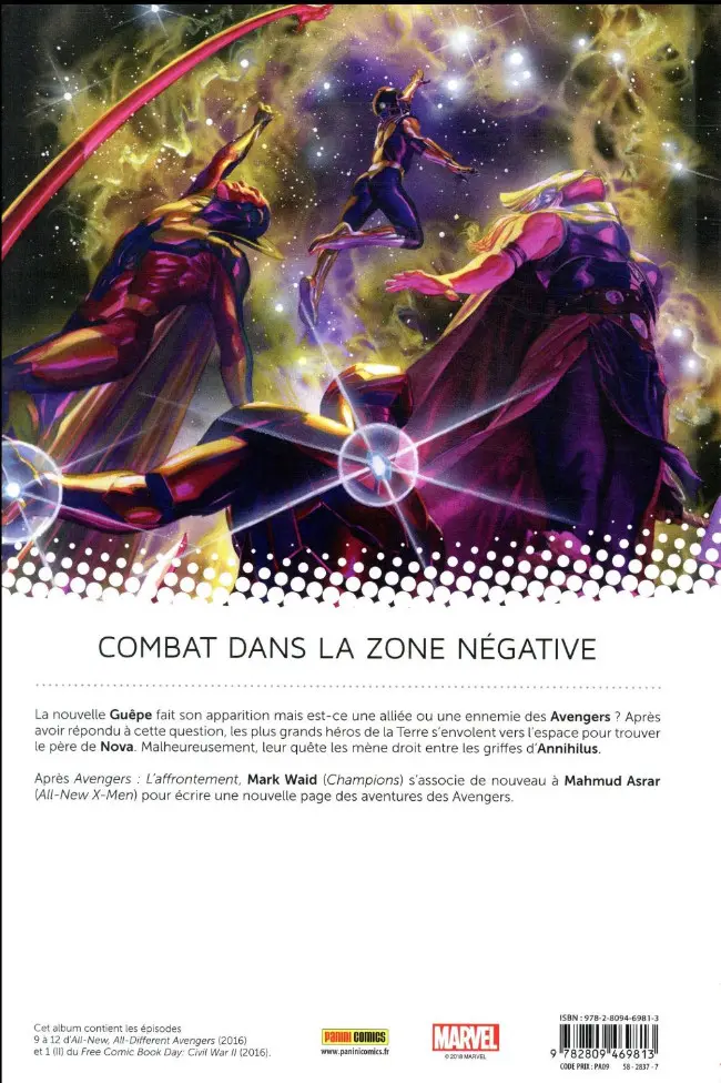 Verso de l'album All-New Avengers Tome 2 La quête de nova