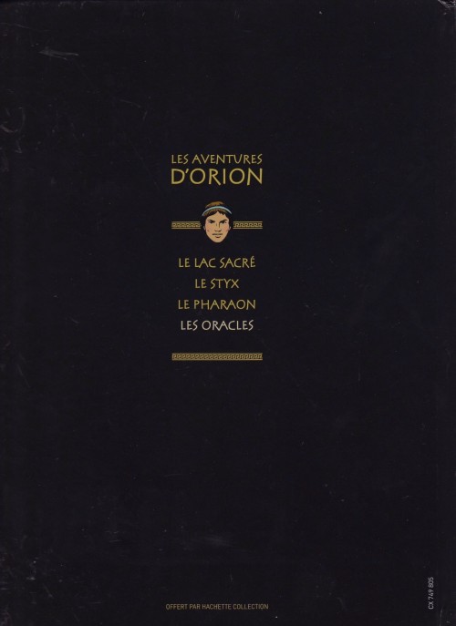Verso de l'album Orion La collection - Hachette Tome 4 Les Oracles