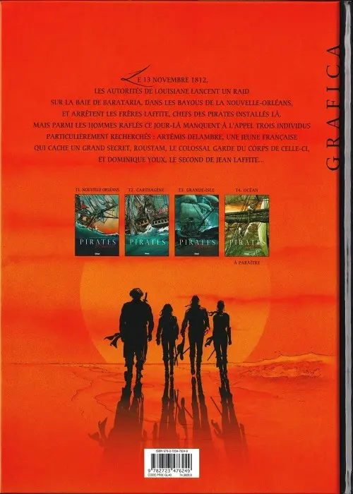 Verso de l'album Les Pirates de Barataria Tome 3 Grande-Isle