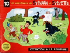 Couverture de l'album Sylvain et Sylvette Tome 10 Attention à la peinture
