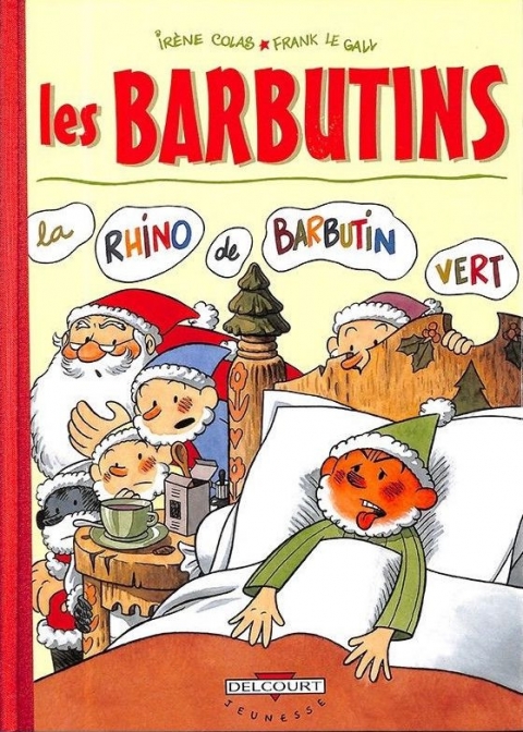 Couverture de l'album Les Barbutins Tome 1 La rhino de Barbutin vert