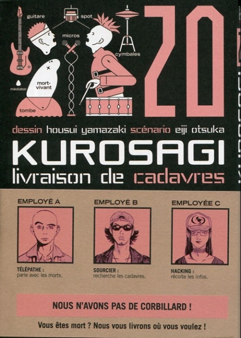 Couverture de l'album Kurosagi, livraison de cadavres 20