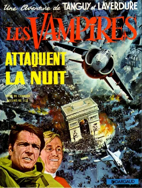 Couverture de l'album Tanguy et Laverdure Tome 15 Les Vampires attaquent la nuit