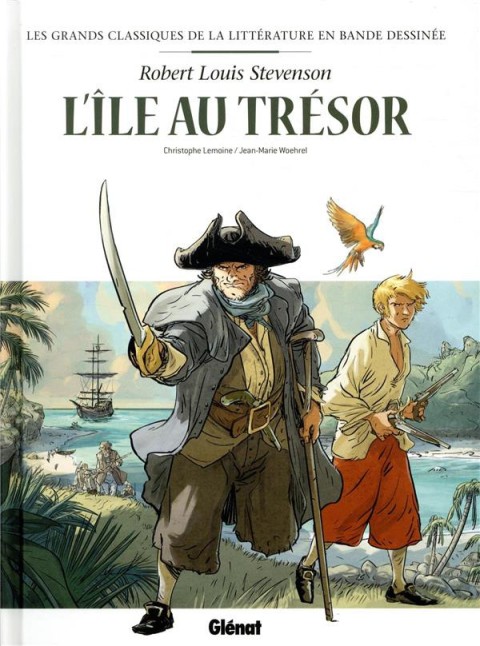 Couverture de l'album Les Grands Classiques de la littérature en bande dessinée Tome 2 L'île au trésor en BD