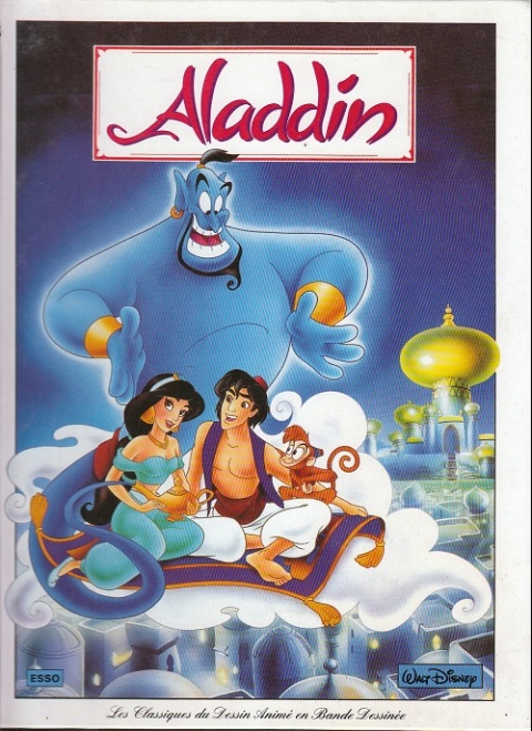 Couverture de l'album Les Classiques du dessin animé en bande dessinée Tome 10 Aladdin