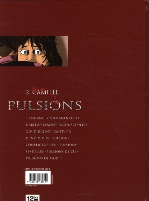 Verso de l'album Pulsions Tome 2 Camille