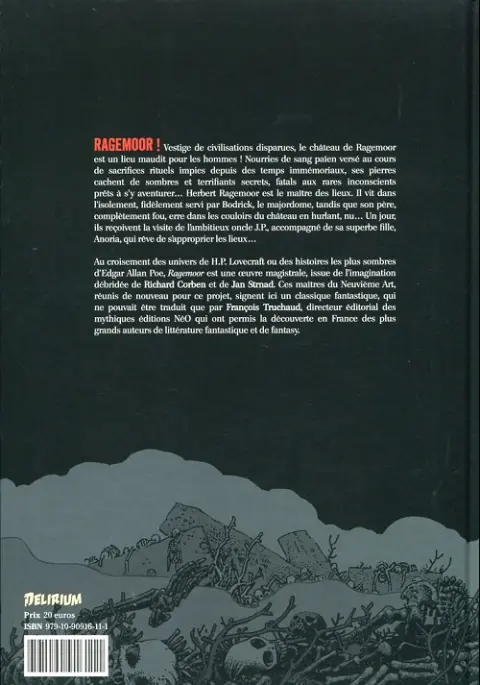 Verso de l'album Ragemoor