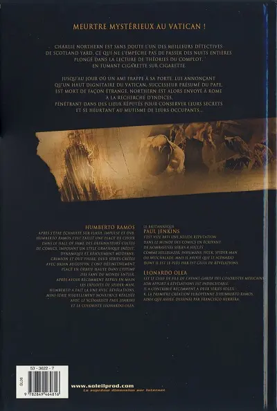 Verso de l'album Révélations Tome 2