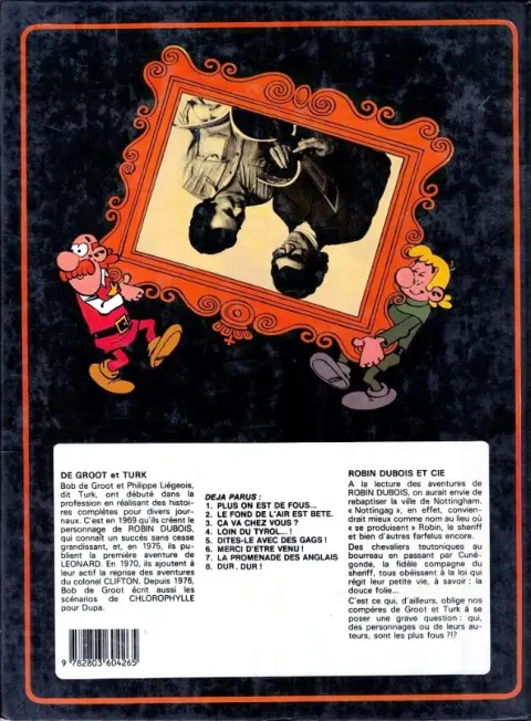 Verso de l'album Robin Dubois Tome 8 Dur, dur !