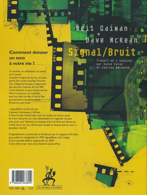 Verso de l'album Signal / Bruit