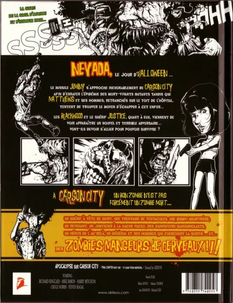 Verso de l'album Apocalypse sur Carson City Tome 6 Épisode final ... Sorti des ténèbres part one