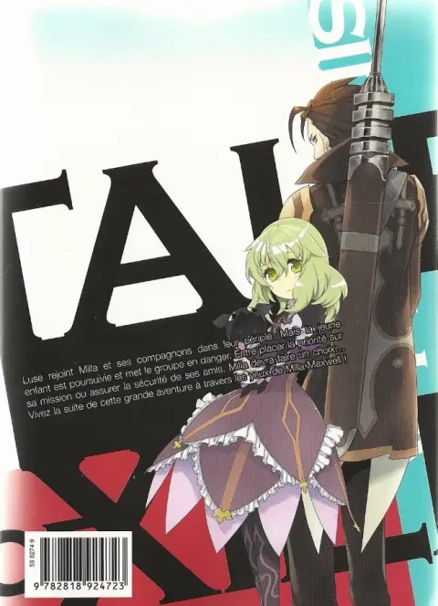 Verso de l'album Tales of Xillia - Side; Milla 2