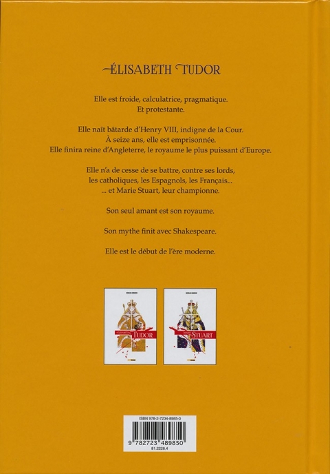Verso de l'album La Vierge et la Putain Élisabeth Tudor