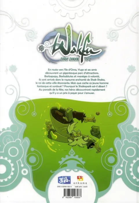 Verso de l'album Wakfu (série TV) Tome 3 Shak shaka 1/2