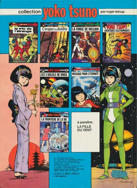 Verso de l'album Yoko Tsuno Tome 8 Les titans