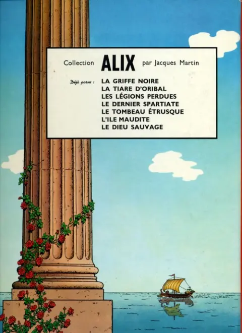 Verso de l'album Alix Tome 6 Les légions perdues